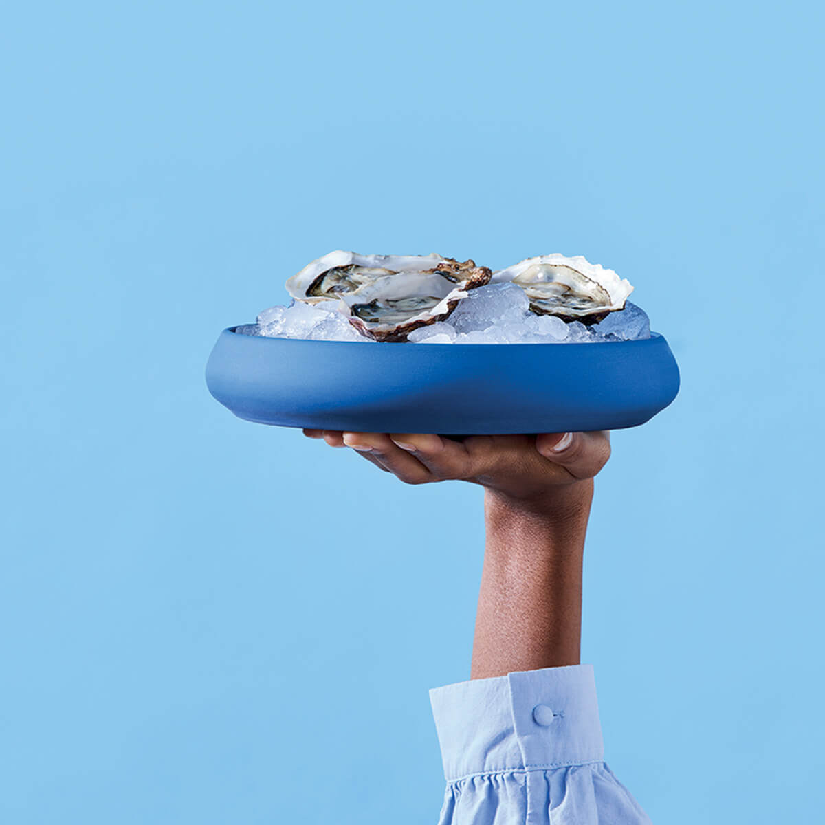 Image du produit: GOURMET BLEU Grande assiette cocotte 22 cm