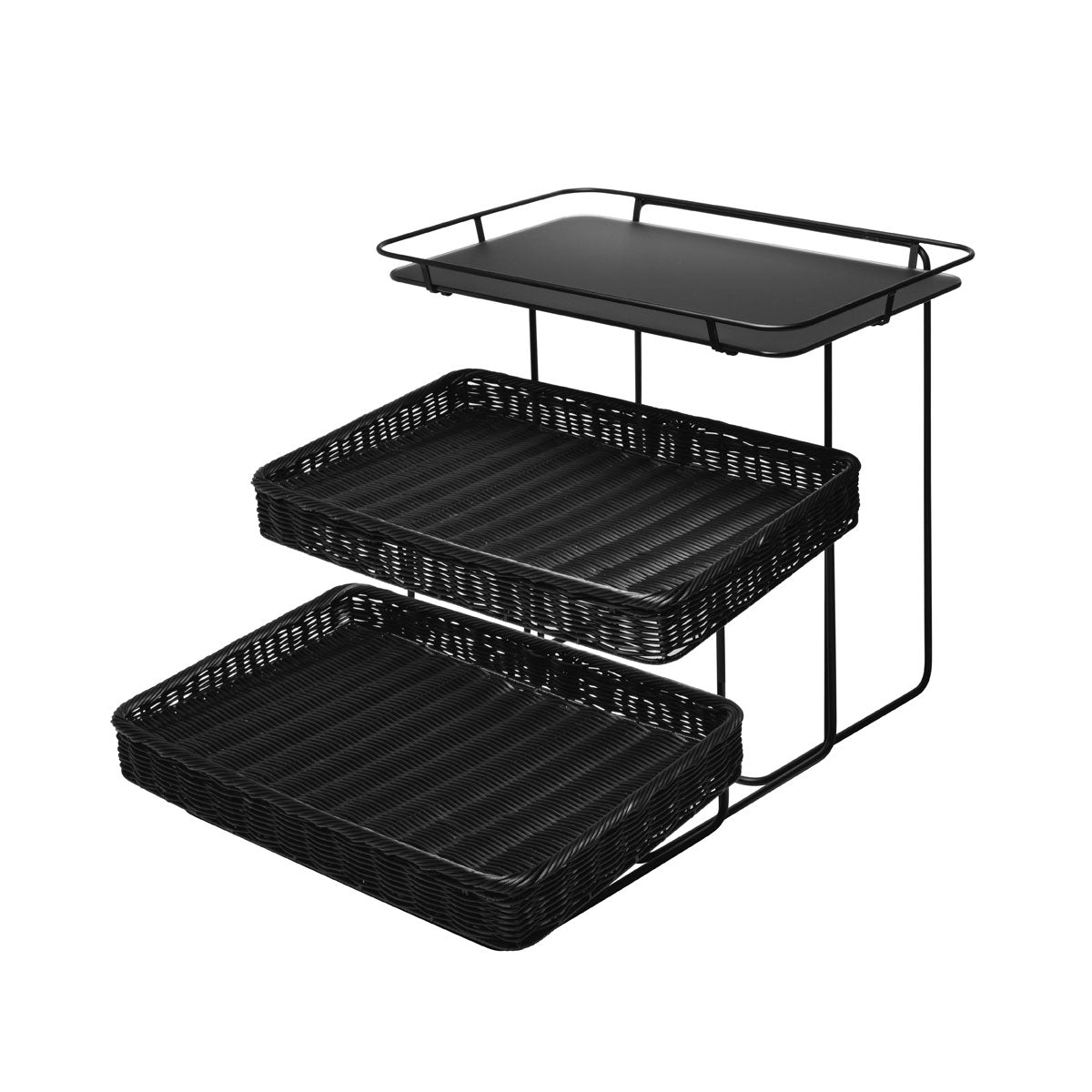 Image du produit: EVENTO support rectangulaire noir niveau 3 40x38x48.8 cm