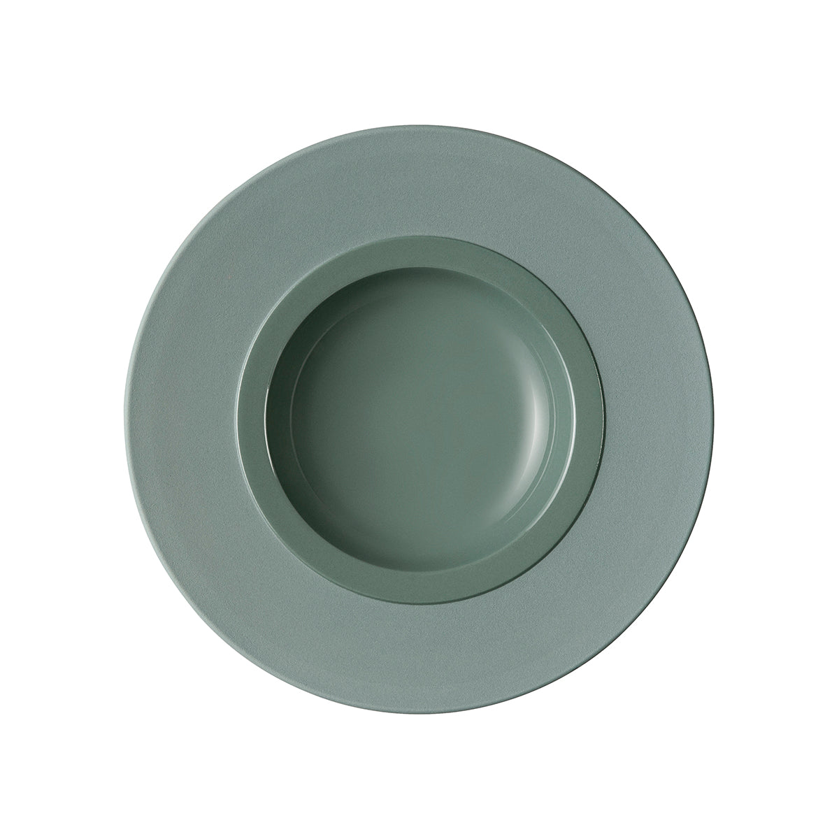 BAHIA ARGILE VERT Assiette gourmet petit bassin 23 cm