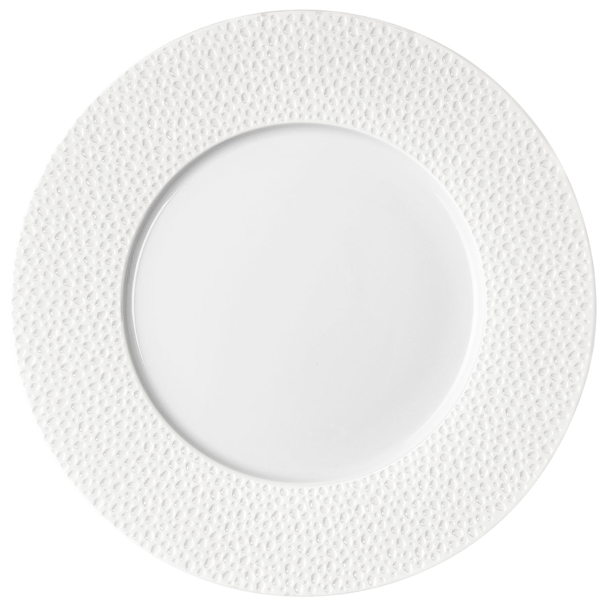 Image du produit: PERLES DE ROSEE BLANCHES assiette de présentation ronde 32 cm