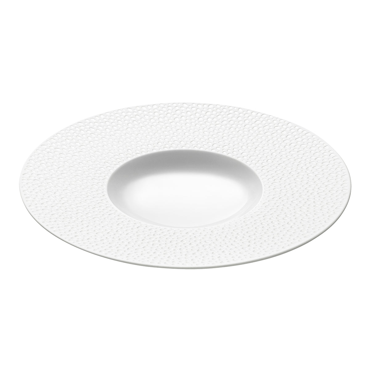 Image du produit: PERLES DE ROSEE BLANCHES assiette gourmet ronde 30 cm