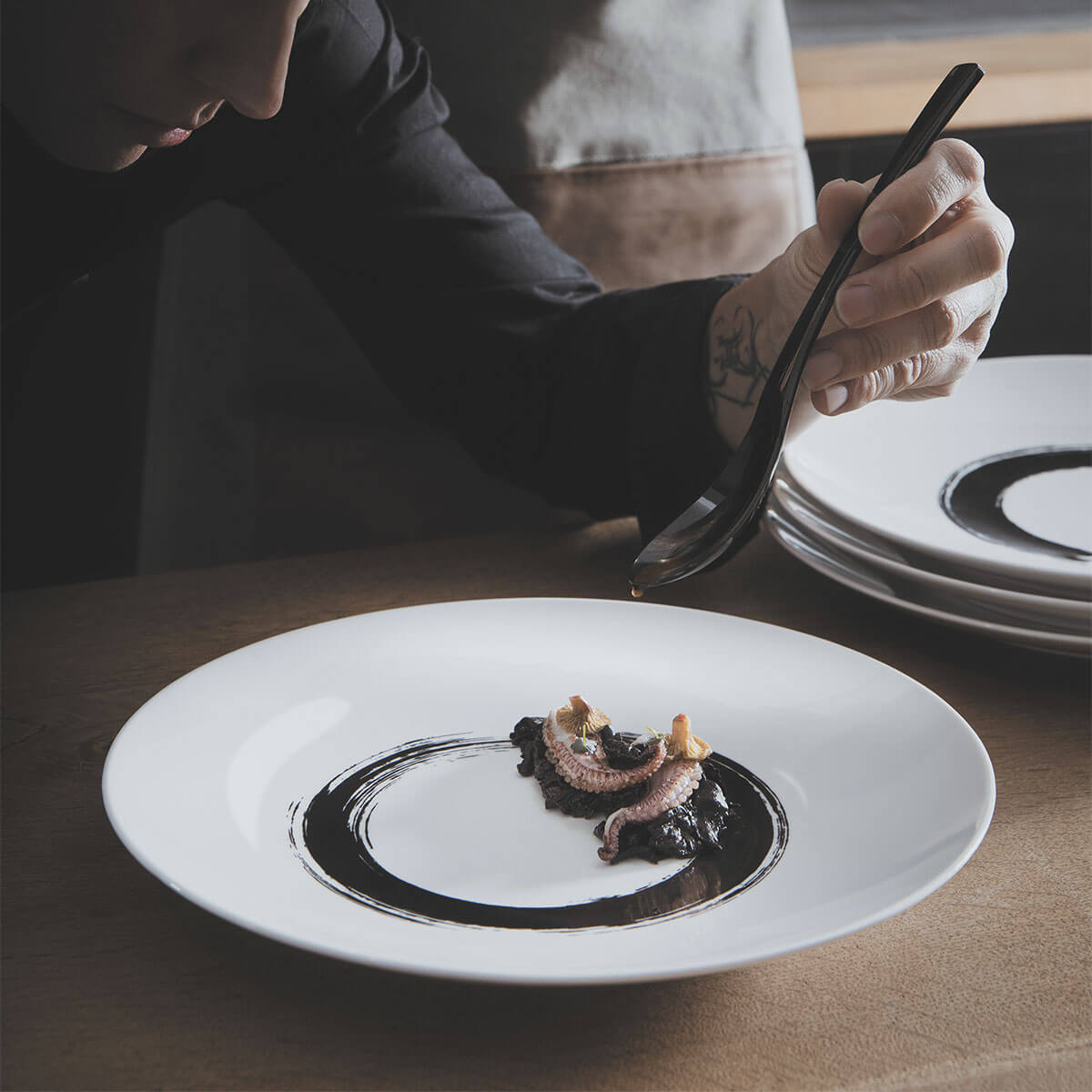 XY BLACK MIROIR Fourchette de table