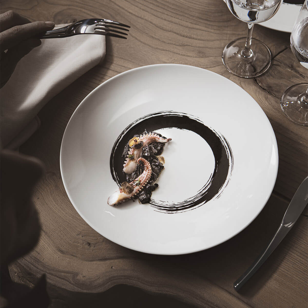 XY BLACK MIROIR Couteau à dessert