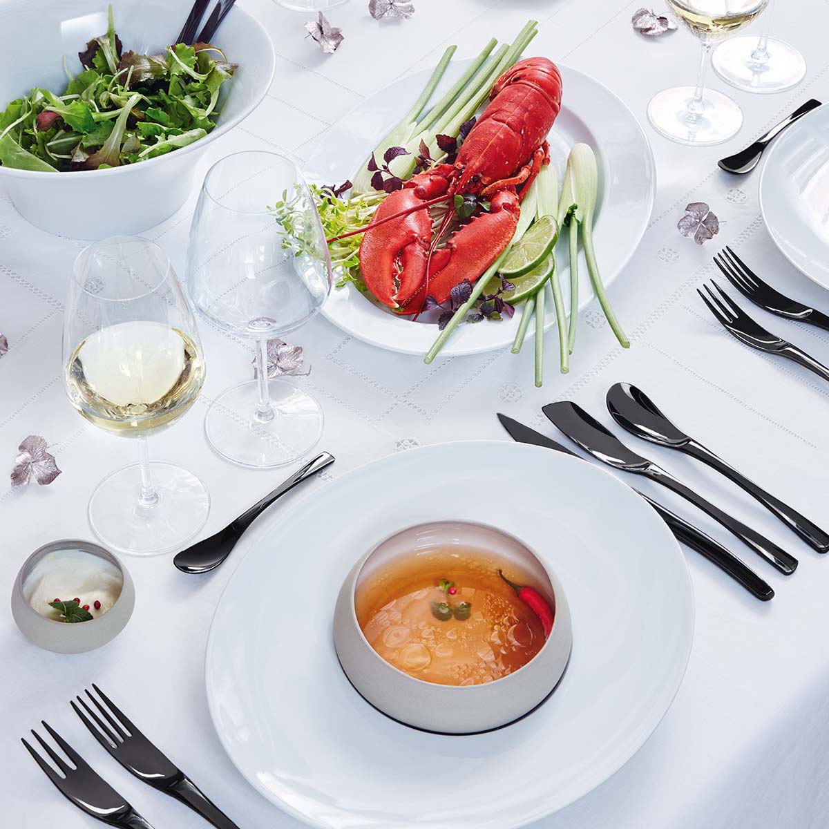 XY BLACK MIROIR Fourchette gourmet