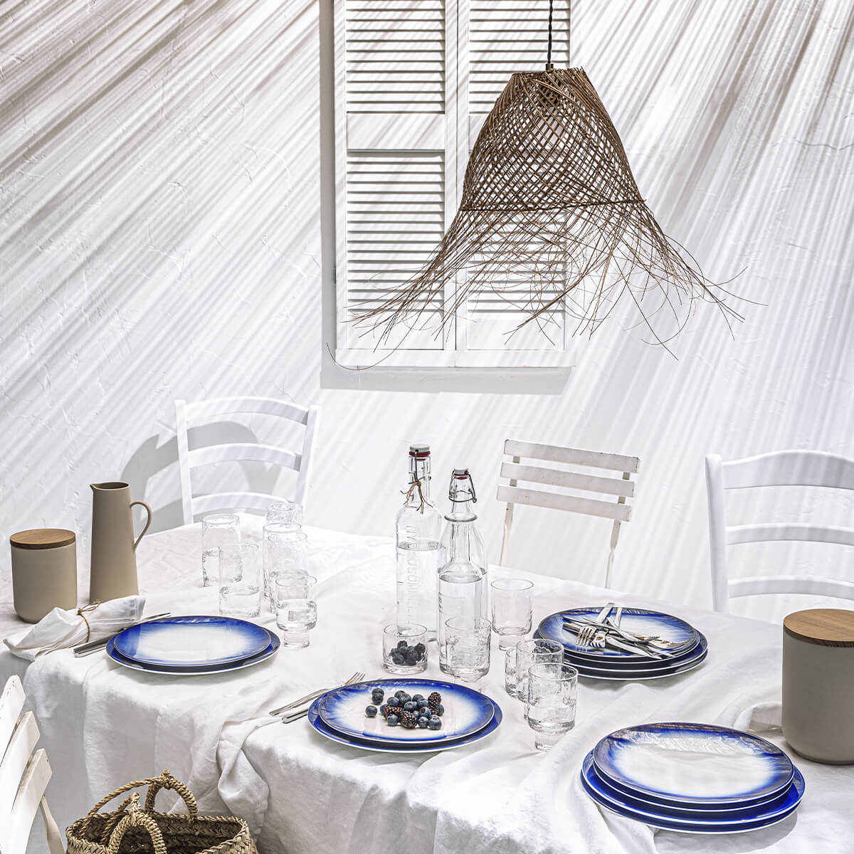 BLUE SHADES Assiette de présentation 29 cm