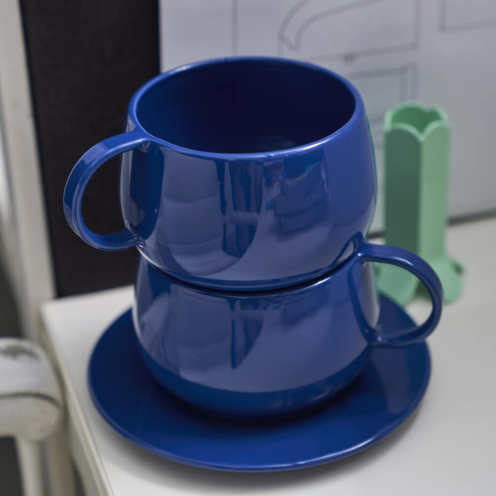 CAFETERIE EMPILEO BLEU GOURMET Tasse à déjeuner 39 cl