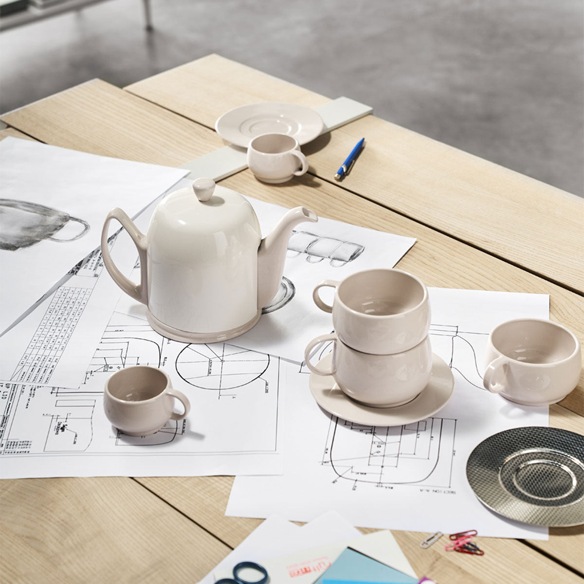 CAFETERIE EMPILEO ROSE NUDE Soucoupe 15 cm