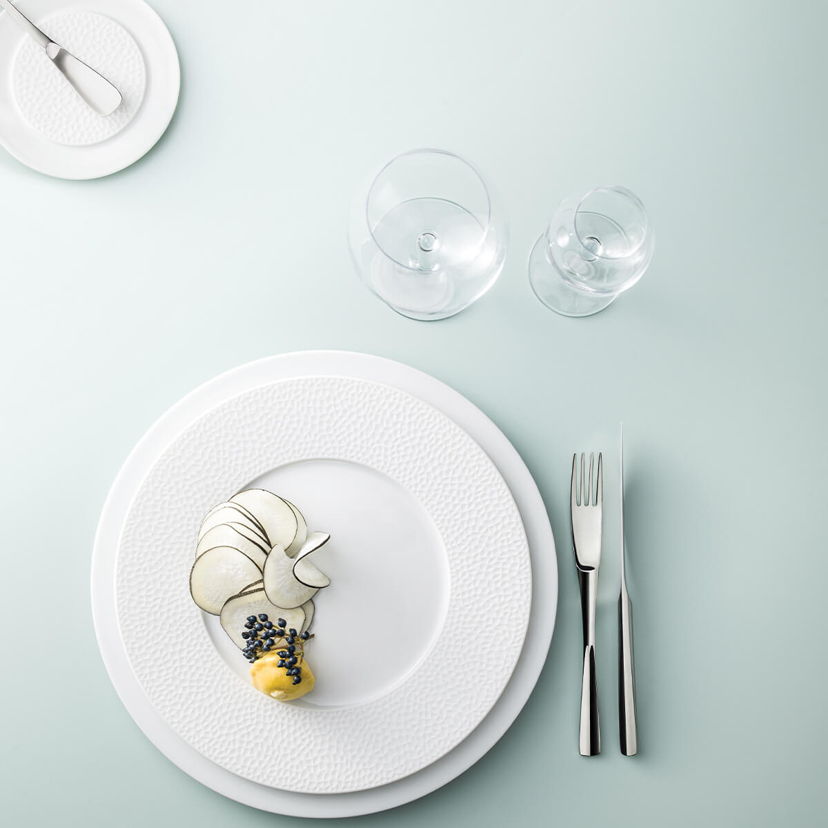 COLLECTION L FRAGMENT BLANC Assiette plate ronde 27.9 cm