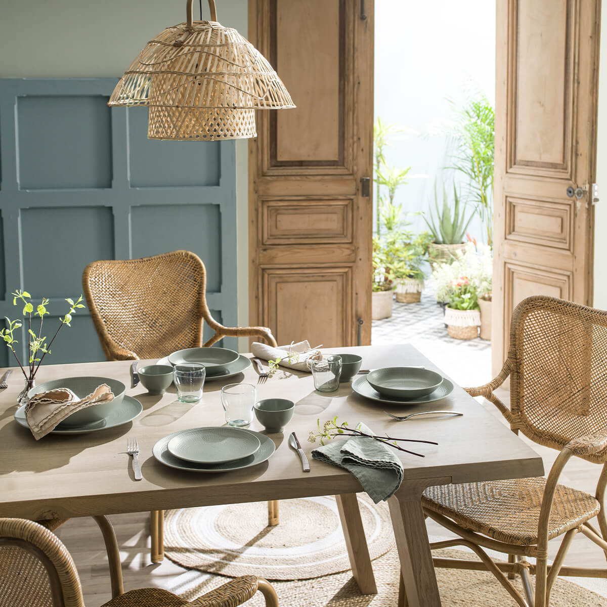 MODULO NATURE JADE Assiette à dessert 21 cm