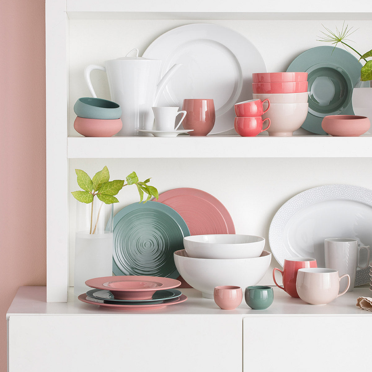 BAHIA ARGILE VERT Assiette gourmet petit bassin 23 cm