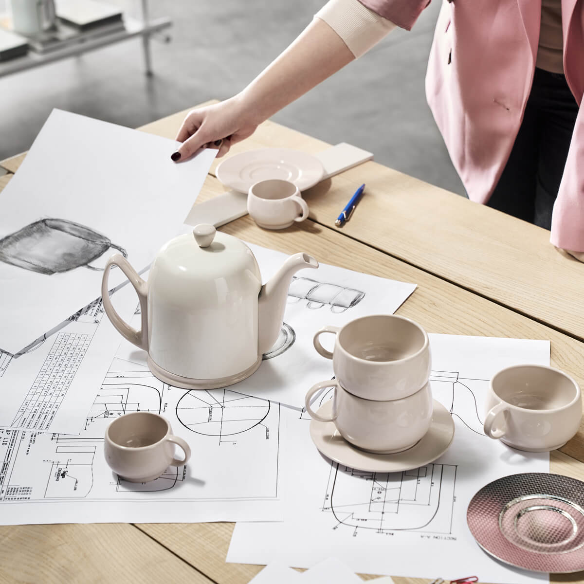 CAFETERIE EMPILEO ROSE NUDE Tasse à déjeuner 39 cl